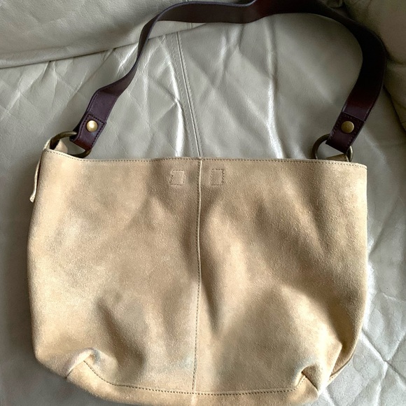 Brand new - Zara beige suede shoulder bag - Picture 2 of 8